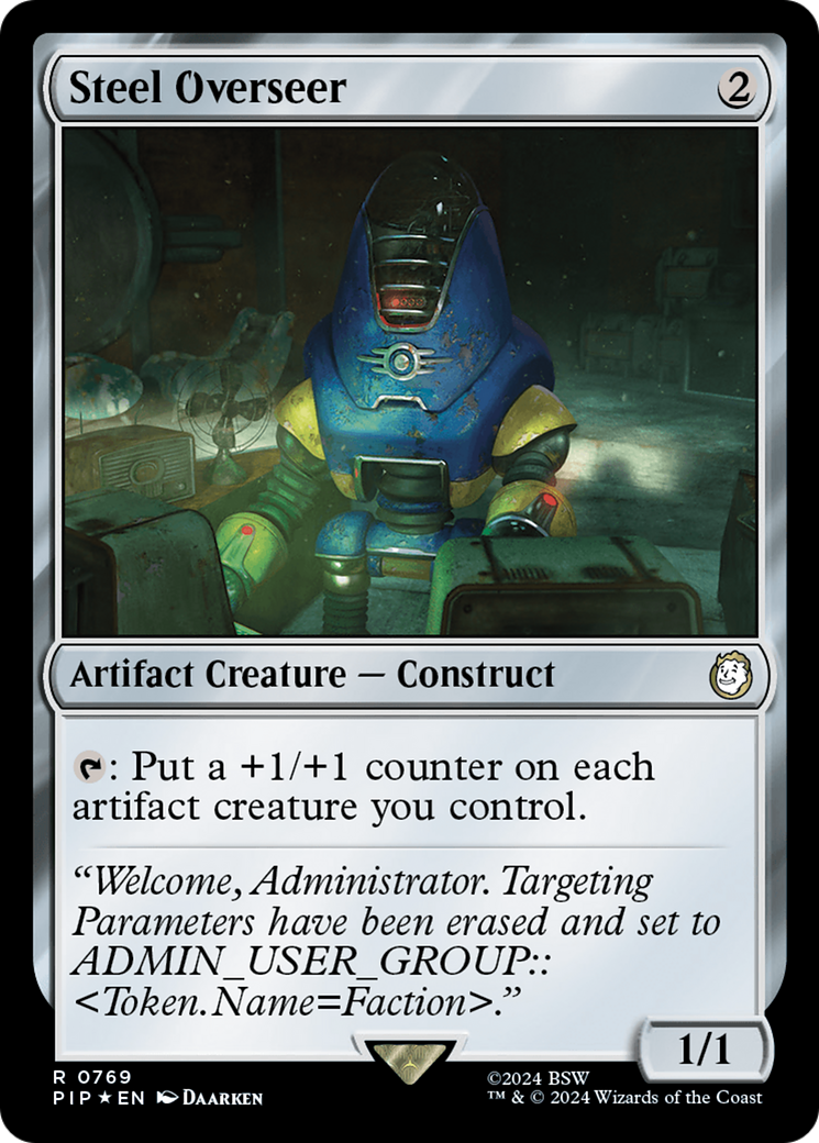 Steel Overseer (Surge Foil) [Fallout] | Pegasus Games WI