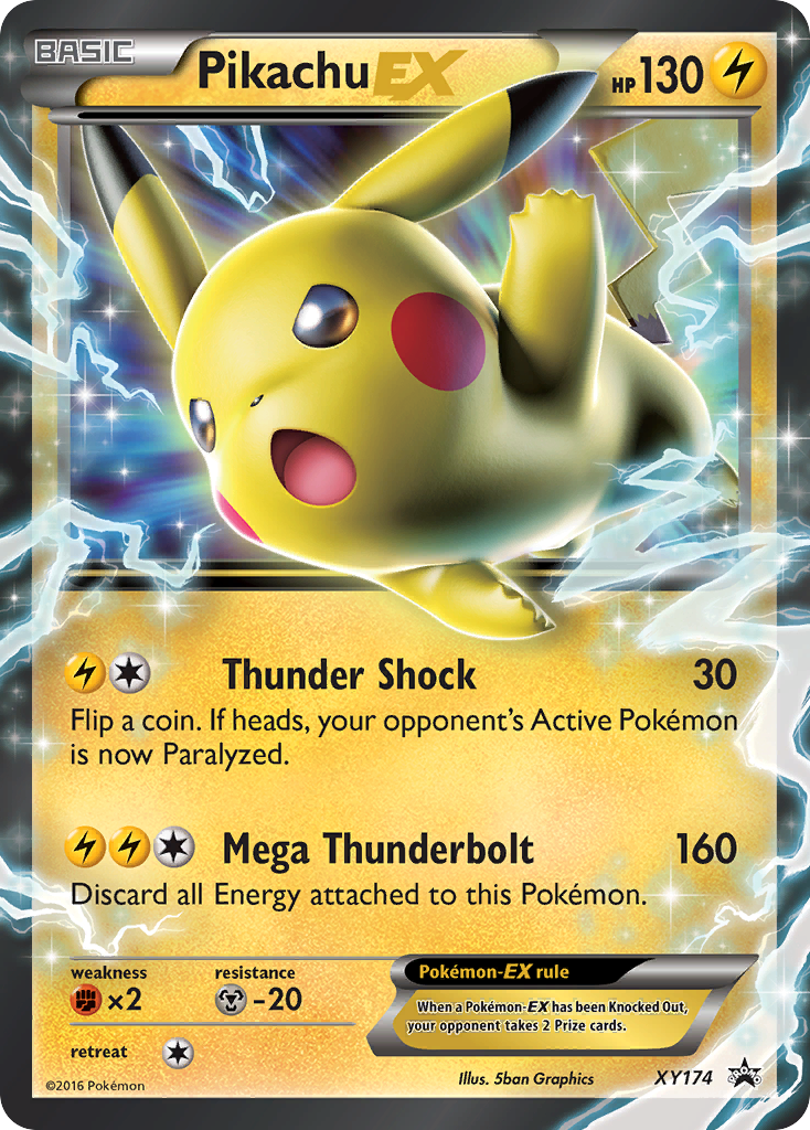 Pikachu EX (XY174) [XY: Black Star Promos] | Pegasus Games WI