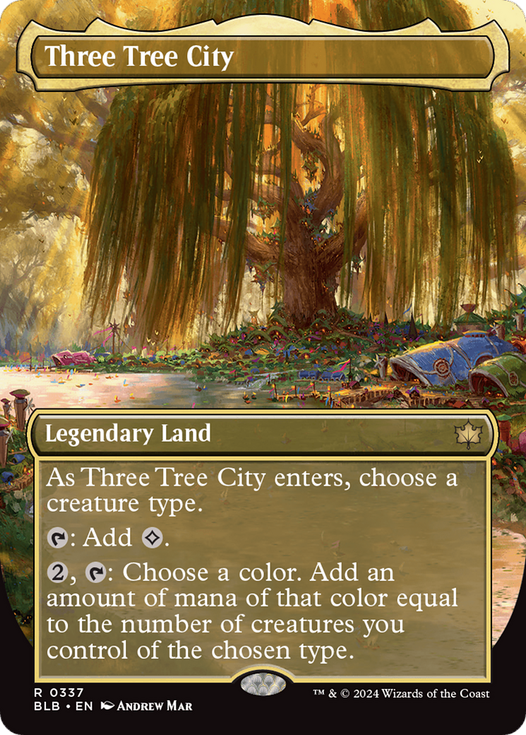 Three Tree City (Borderless) (0337) [Bloomburrow] | Pegasus Games WI