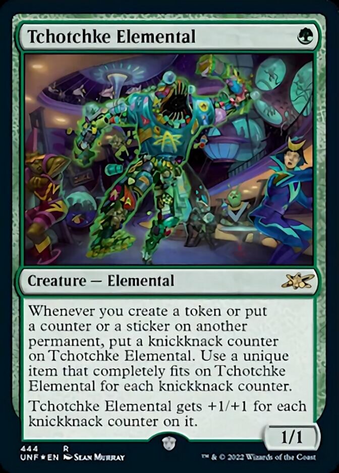 Tchotchke Elemental (Galaxy Foil) [Unfinity] | Pegasus Games WI