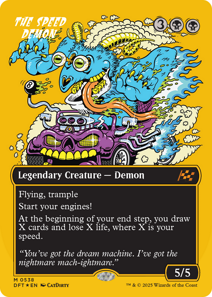 The Speed Demon (Borderless) (First-Place Foil) [Aetherdrift] | Pegasus Games WI