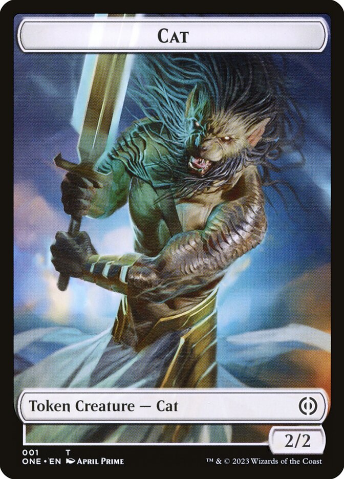 Phyrexian Goblin // Cat Double-Sided Token [Phyrexia: All Will Be One Tokens] | Pegasus Games WI