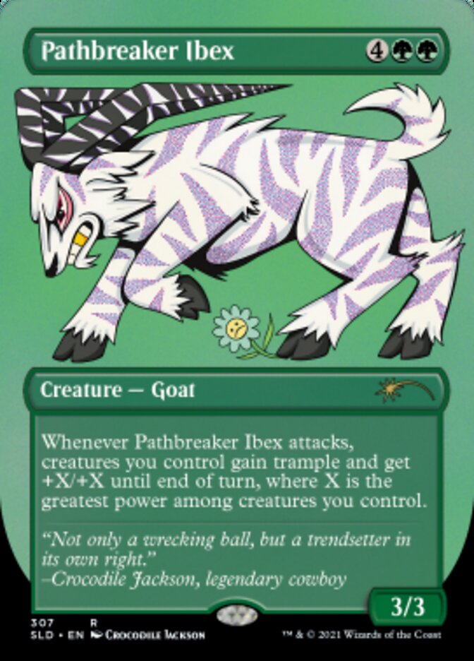 Pathbreaker Ibex (Borderless) (Foil Etched) [Secret Lair Drop Series] | Pegasus Games WI