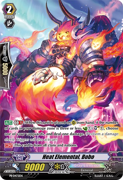 Heat Elemental, Bobo (472) (PR/0472EN) [Promo Cards] | Pegasus Games WI