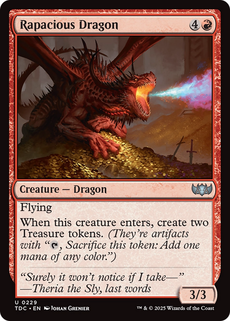 Rapacious Dragon [Tarkir: Dragonstorm Commander] | Pegasus Games WI