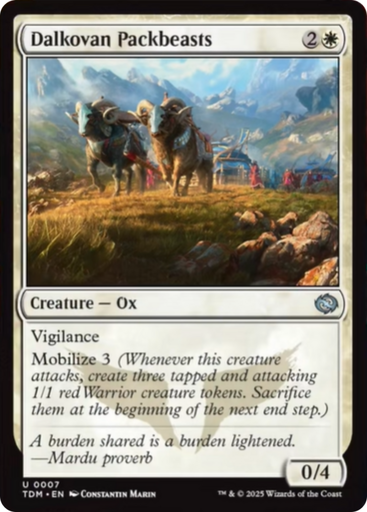 Dalkovan Packbeasts [Tarkir: Dragonstorm] | Pegasus Games WI