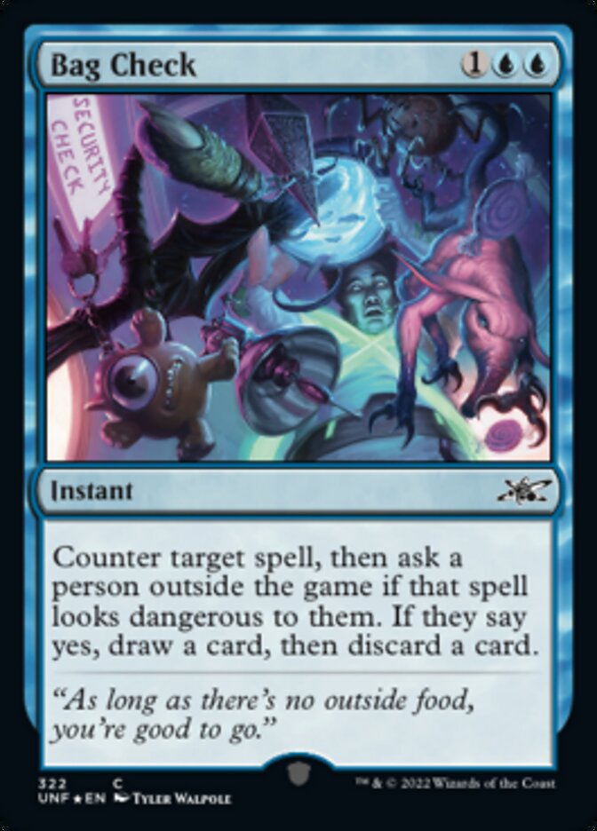 Bag Check (Galaxy Foil) [Unfinity] | Pegasus Games WI
