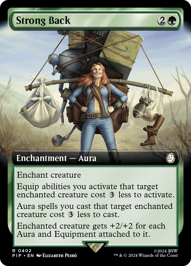 Strong Back (Extended Art) (Surge Foil) [Fallout] | Pegasus Games WI