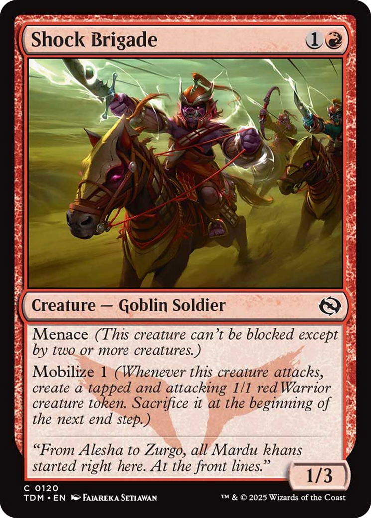 Shock Brigade [Tarkir: Dragonstorm] | Pegasus Games WI