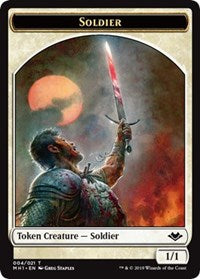 Soldier (004) // Wrenn and Six Emblem (021) Double-Sided Token [Modern Horizons Tokens] | Pegasus Games WI