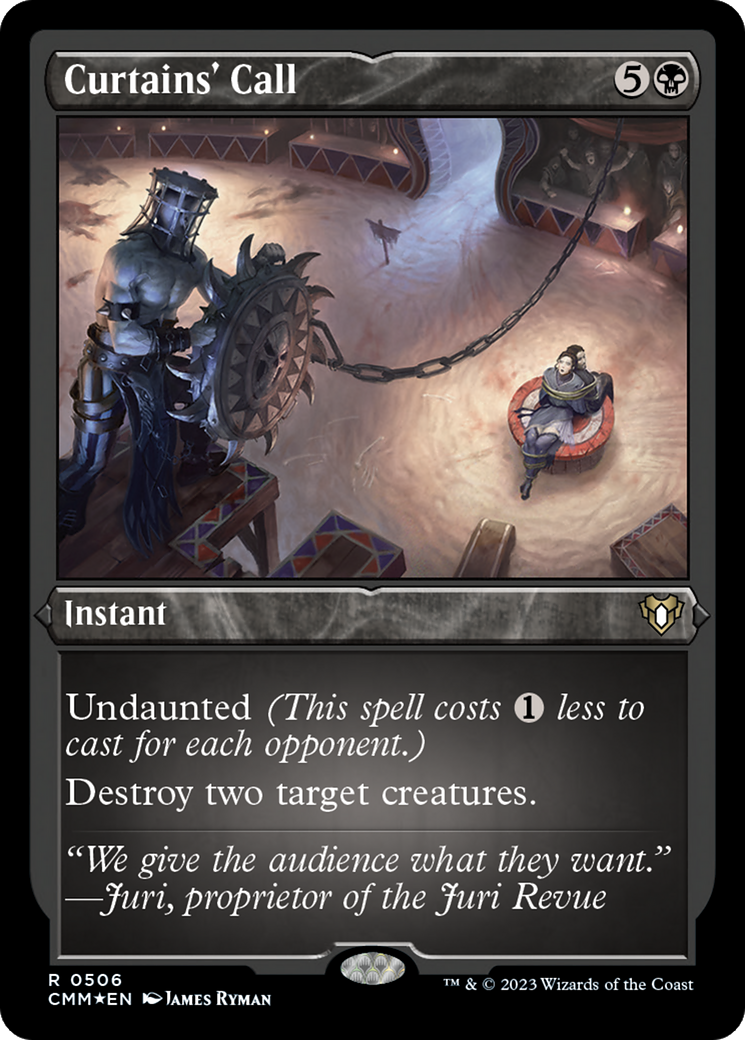 Curtains' Call (Foil Etched) [Commander Masters] | Pegasus Games WI
