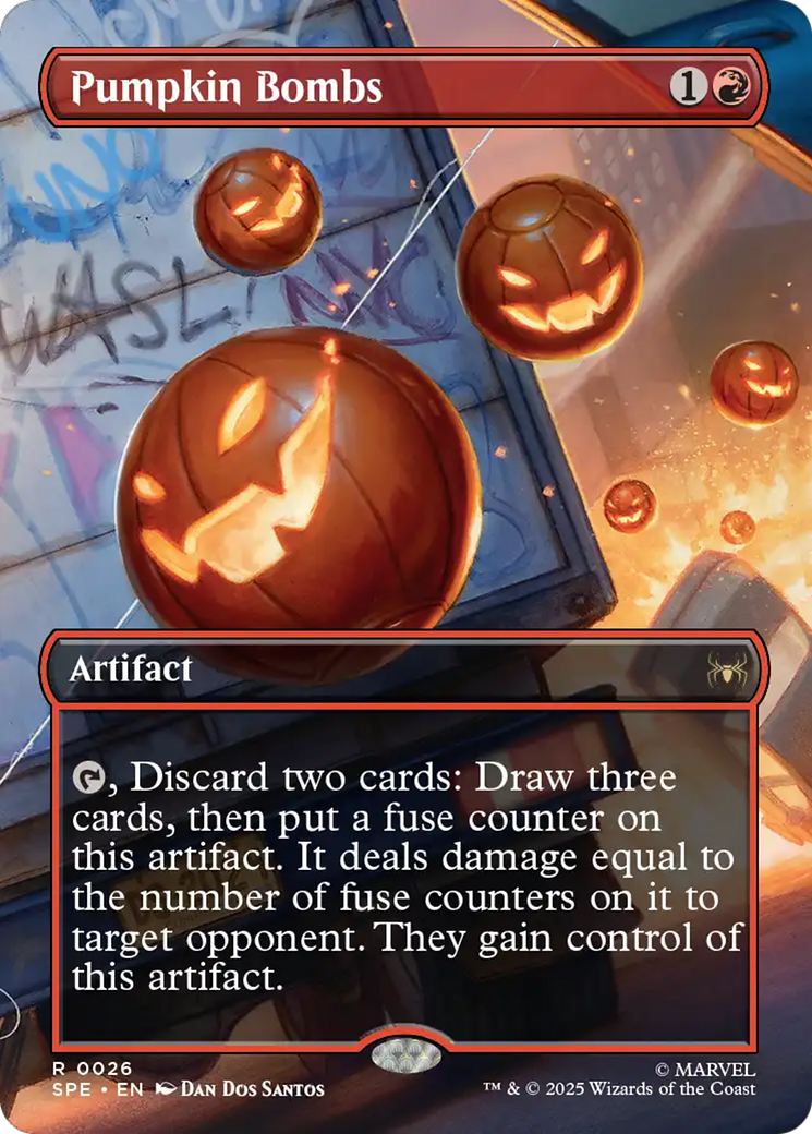Pumpkin Bombs (Borderless) [Marvel's Spider-Man: Eternal-Legal] | Pegasus Games WI
