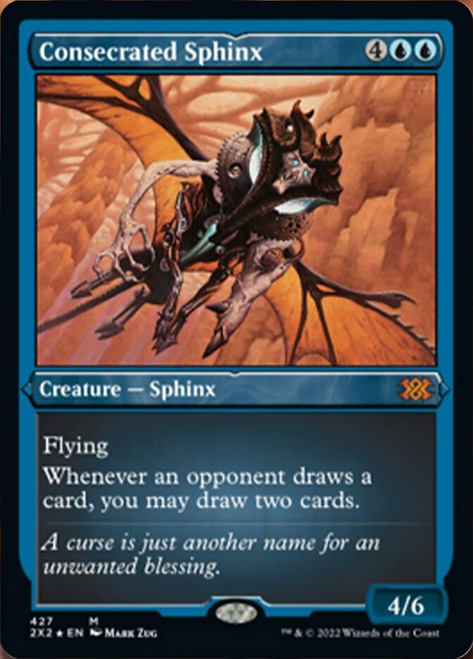 Consecrated Sphinx (Foil Etched) [Double Masters 2022] | Pegasus Games WI