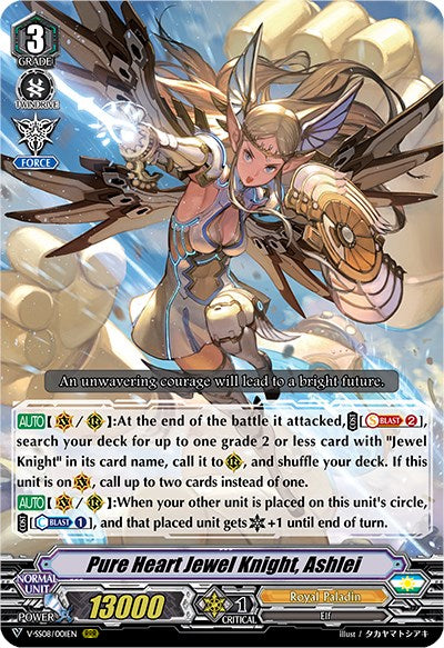 Pure Heart Jewel Knight, Ashlei (V-SS08/001EN) [Clan Selection Plus Vol.2] | Pegasus Games WI