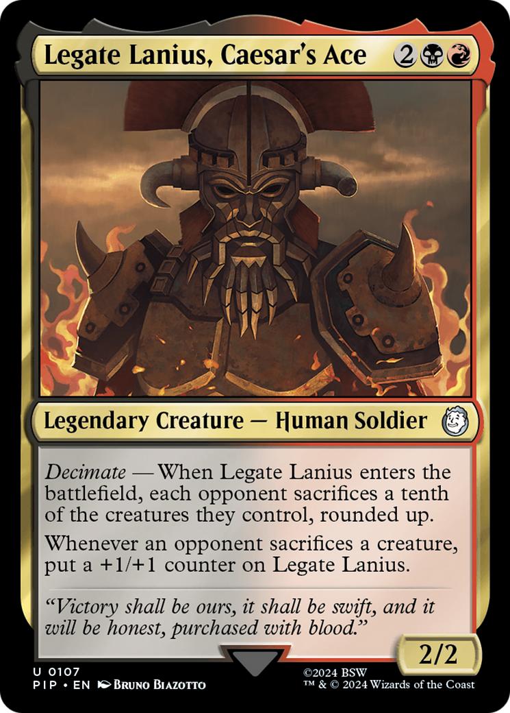 Legate Lanius, Caesar's Ace [Fallout] | Pegasus Games WI