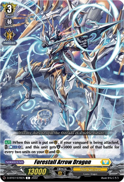 Forestall Arrow Dragon (D-BT07/076EN) [Raging Flames Against Emerald Storm] | Pegasus Games WI