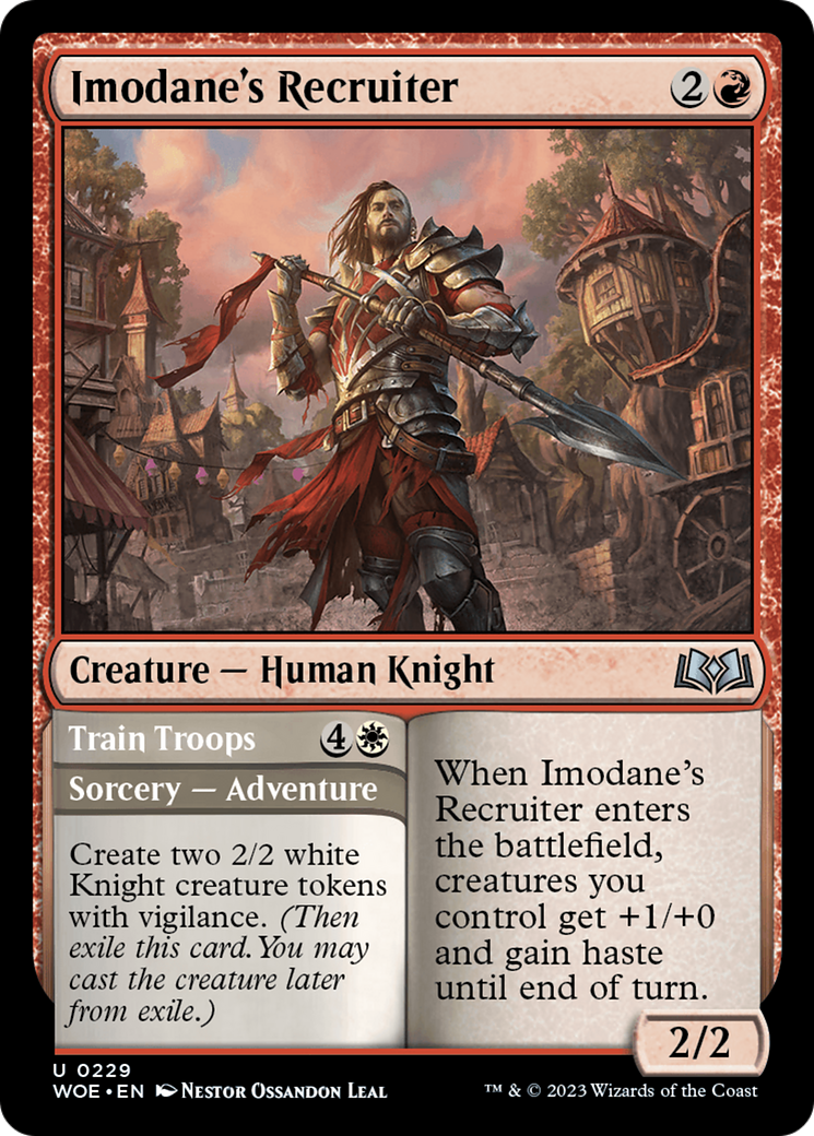 Imodane's Recruiter // Train Troops [Wilds of Eldraine] | Pegasus Games WI
