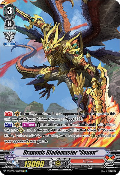 Dragonic Blademaster "Souen" (V-BT08/SP03EN SP) [Silverdust Blaze] | Pegasus Games WI