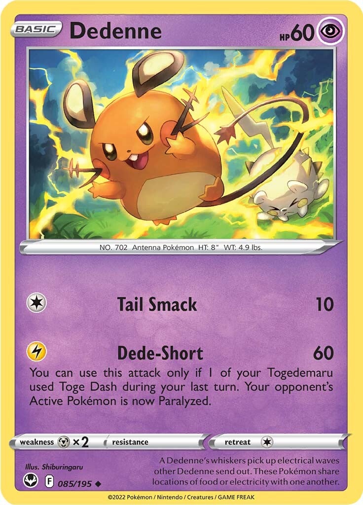 Dedenne (085/195) [Sword & Shield: Silver Tempest] | Pegasus Games WI