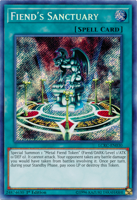 Fiend's Sanctuary [LCKC-EN030] Secret Rare | Pegasus Games WI
