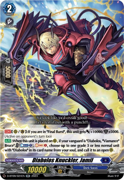 Diabolos Knuckler, Jamil (D-BT09/024EN) [Dragontree Invasion] | Pegasus Games WI