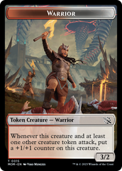 Warrior // Vampire Double-Sided Token [March of the Machine Tokens] | Pegasus Games WI