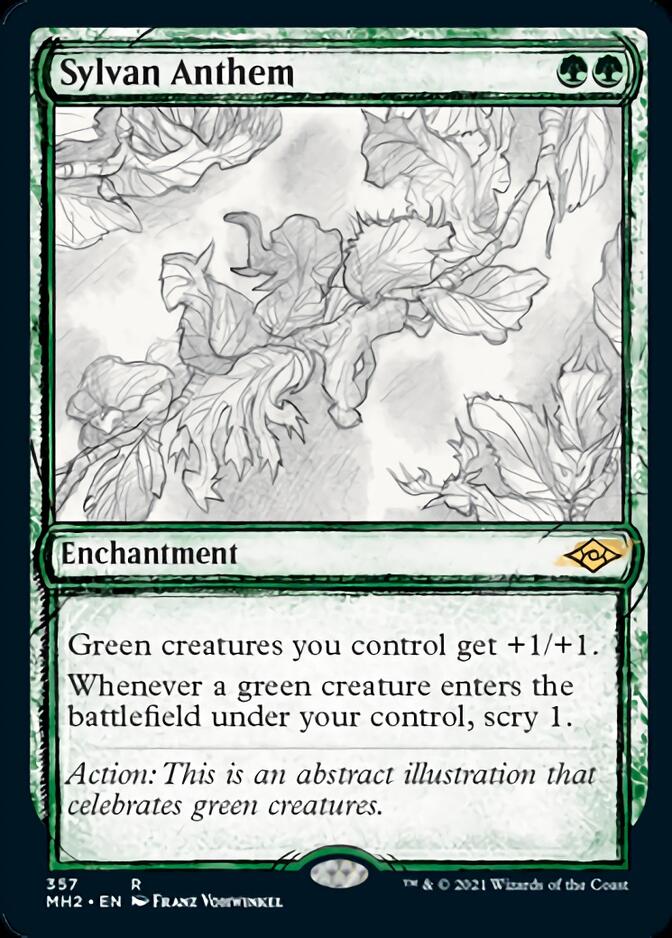 Sylvan Anthem (Sketch) [Modern Horizons 2] | Pegasus Games WI