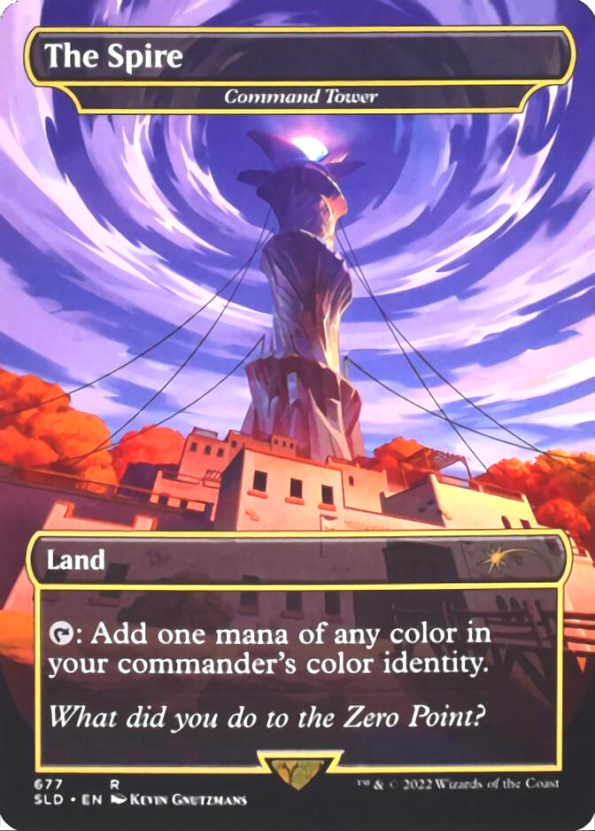 Command Tower - The Spire (Borderless) [Secret Lair Drop Promos] | Pegasus Games WI