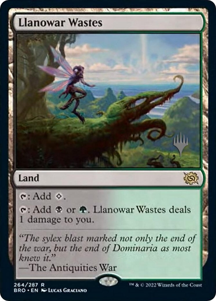Llanowar Wastes (Promo Pack) [The Brothers' War Promos] | Pegasus Games WI