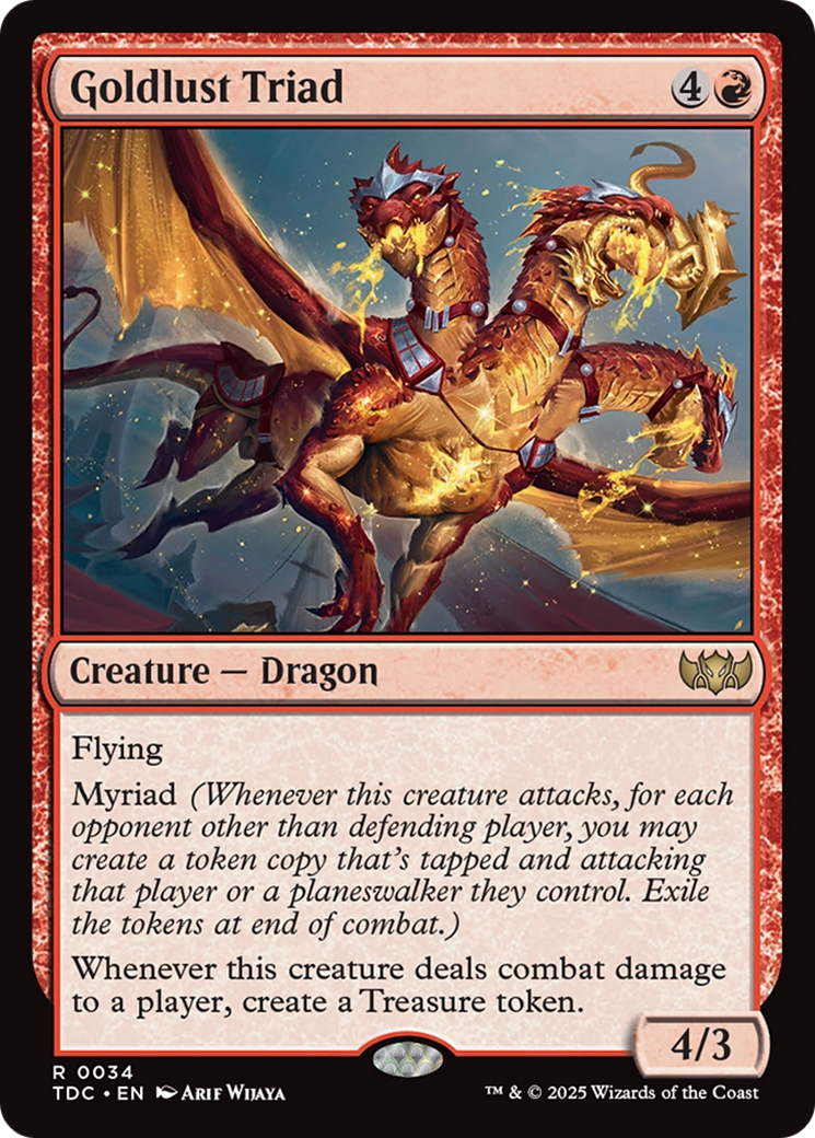 Goldlust Triad [Tarkir: Dragonstorm Commander] | Pegasus Games WI
