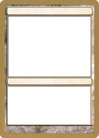 2004 World Championship Blank Card [World Championship Decks 2004] | Pegasus Games WI