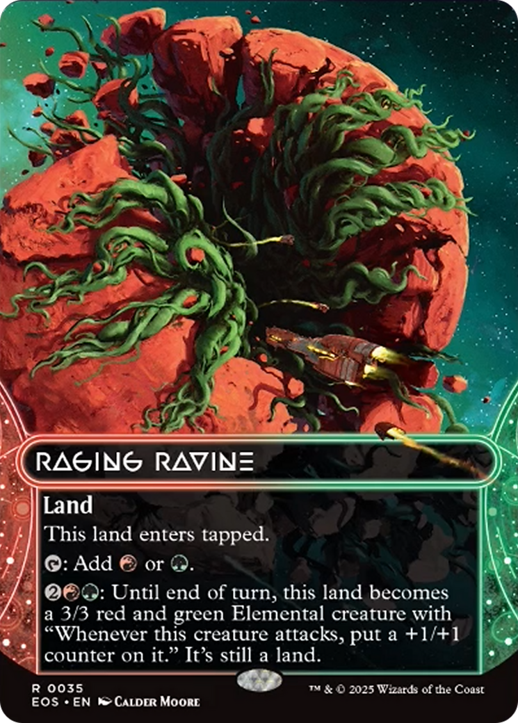 Raging Ravine (0035) (Borderless) [Edge of Eternities: Stellar Sights] | Pegasus Games WI