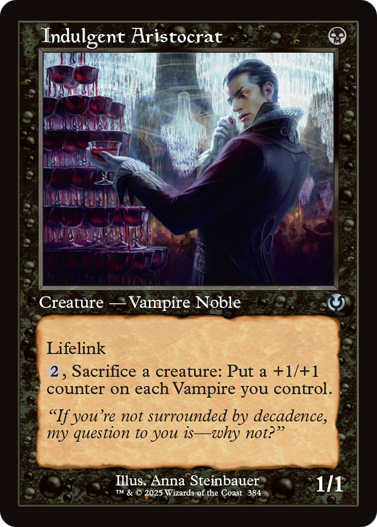 Indulgent Aristocrat (Retro Frame) [Innistrad Remastered] | Pegasus Games WI