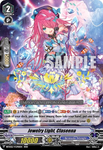 Jewelry Light, Claseena (Hot Stamped) (BSF2022/VGP01SEN 2022) [Bushiroad Event Cards] | Pegasus Games WI