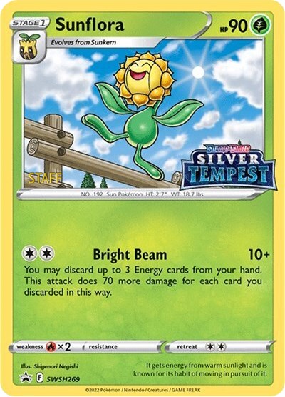 Sunflora (SWSH269) (Prerelease) (Staff) [Sword & Shield: Black Star Promos] | Pegasus Games WI
