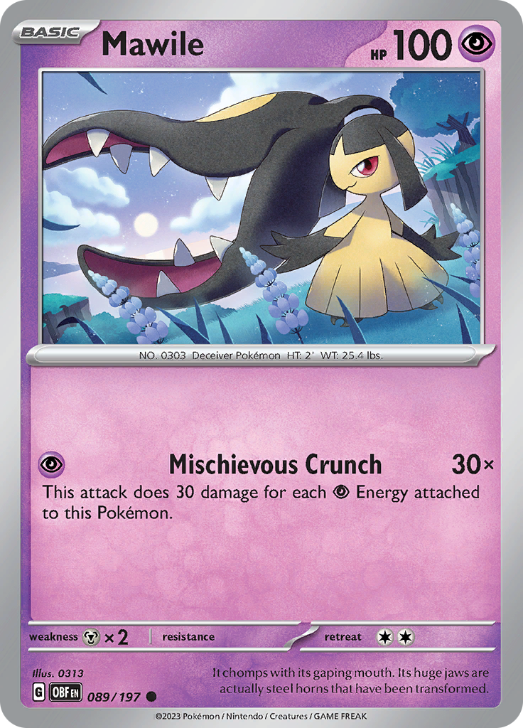 Mawile (089/197) [Scarlet & Violet: Obsidian Flames] | Pegasus Games WI