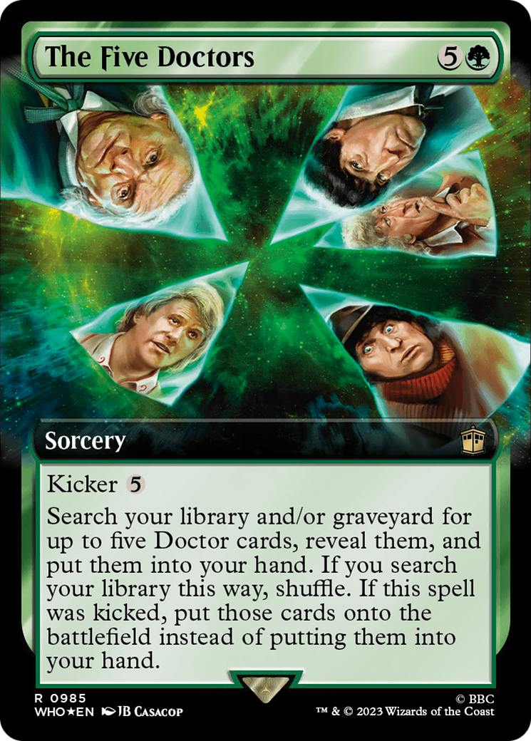 The Five Doctors (Extended Art) (Surge Foil) [Doctor Who] | Pegasus Games WI