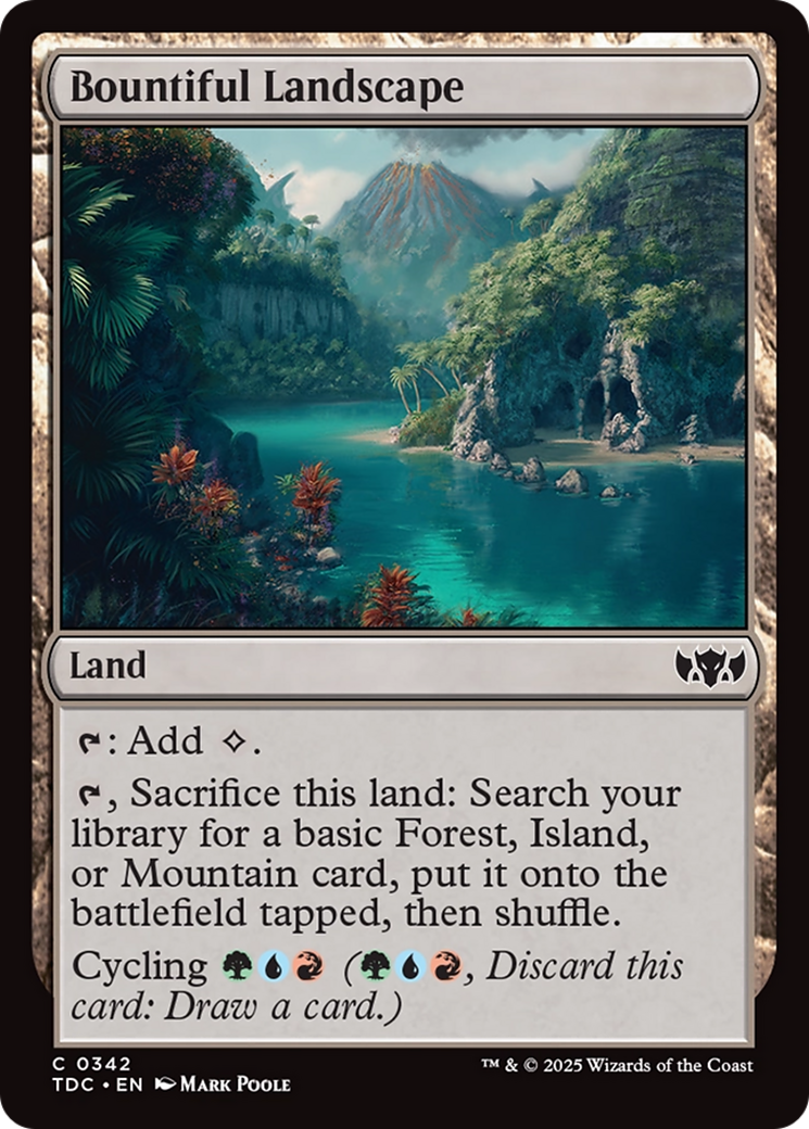 Bountiful Landscape [Tarkir: Dragonstorm Commander] | Pegasus Games WI