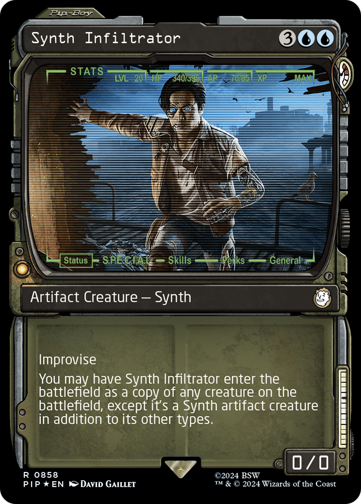 Synth Infiltrator (Showcase) (Surge Foil) [Fallout] | Pegasus Games WI