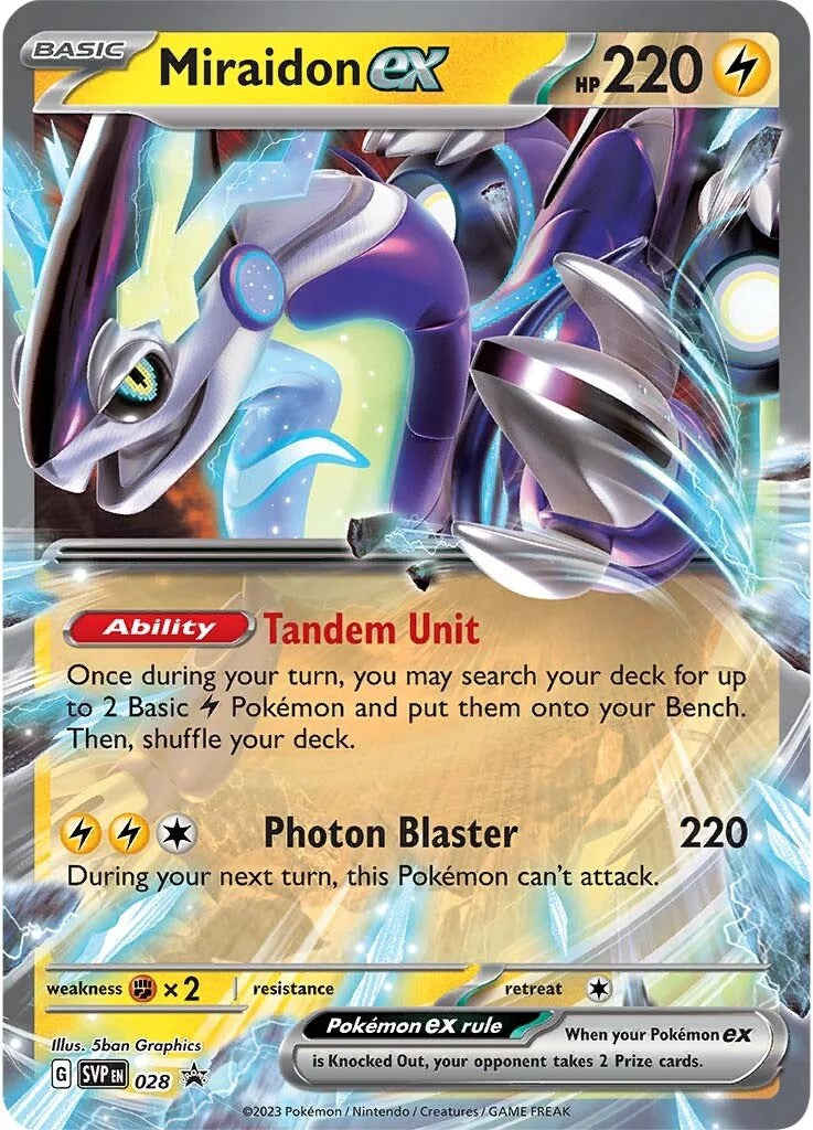 Miraidon ex (028) [Scarlet & Violet: Black Star Promos] | Pegasus Games WI