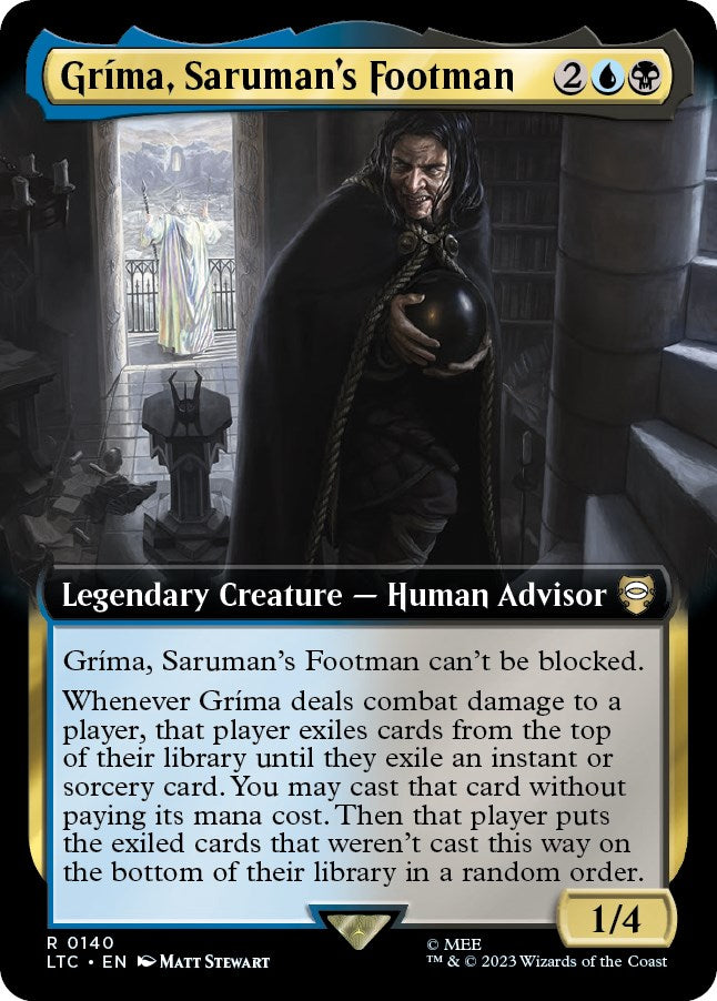 Grima, Saruman's Footman (Extended Art) [The Lord of the Rings: Tales of Middle-Earth Commander] | Pegasus Games WI