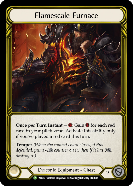 Flamescale Furnace (Golden) [FAB087] (Promo)  Cold Foil | Pegasus Games WI