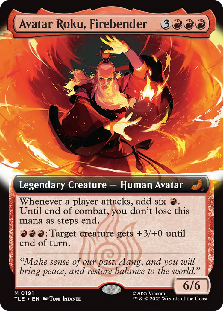 Avatar Roku, Firebender (Extended Art) [Avatar: The Last Airbender: Eternal-Legal] | Pegasus Games WI
