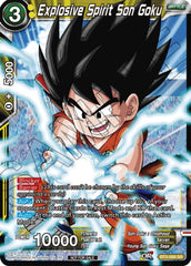 Explosive Spirit Son Goku (Championship Selection Pack 2023 Vol.2) (Silver Foil) (BT3-088) [Tournament Promotion Cards] | Pegasus Games WI