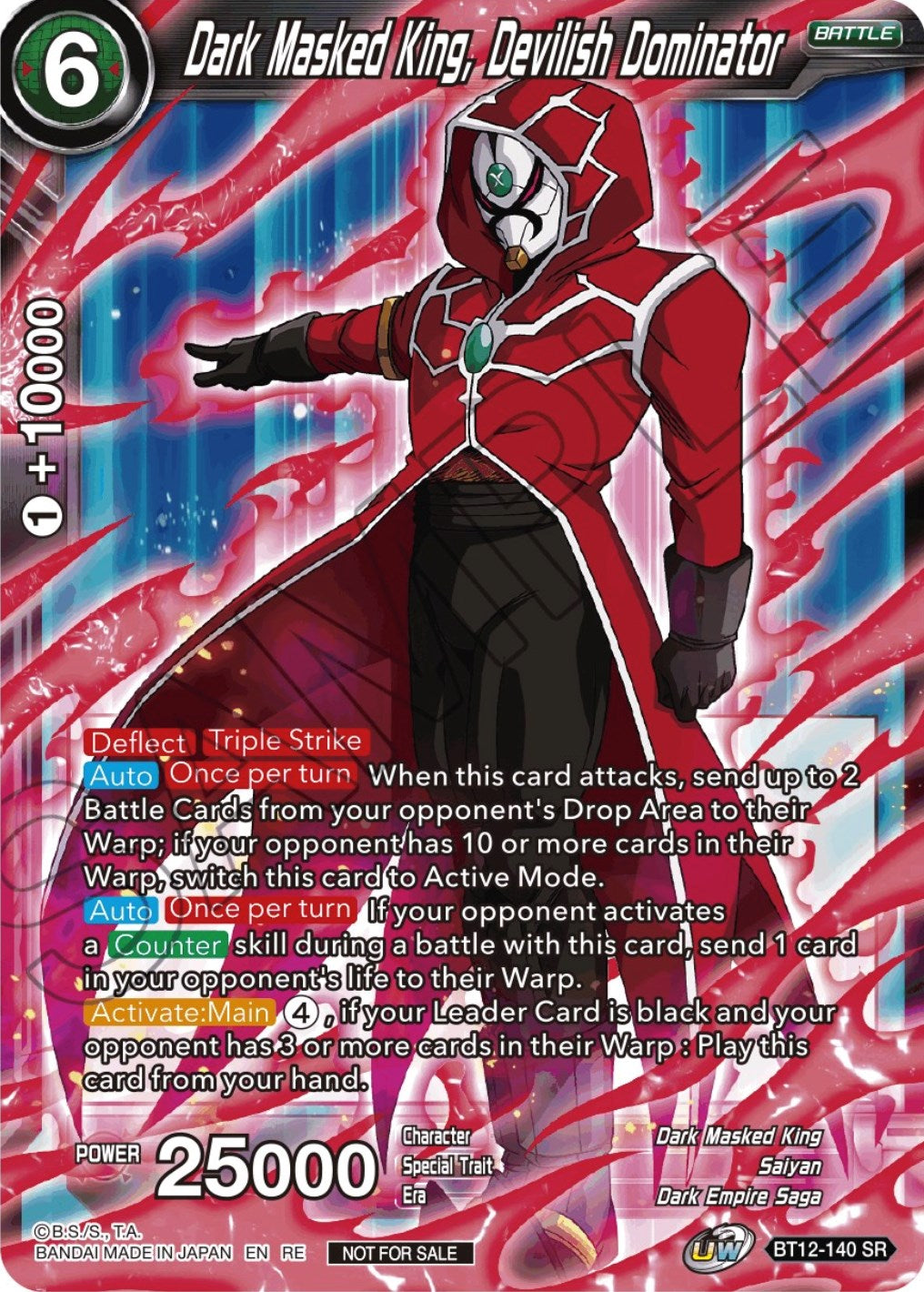 Dark Masked King, Devilish Dominator (Championship Selection Pack 2023 Vol.2) (Silver Foil) (BT12-140) [Tournament Promotion Cards] | Pegasus Games WI