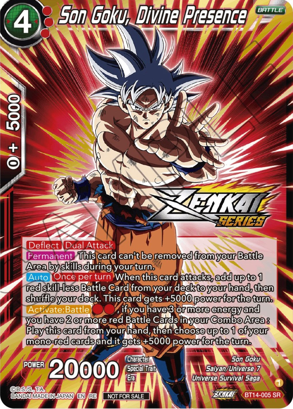Son Goku, Divine Presence (Event Pack 12) (BT14-005) [Tournament Promotion Cards] | Pegasus Games WI