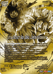 Son Goku // Ultra Instinct Son Goku, Limits Surpassed (Championship 2023 Golden Card Vol.2, Version 2) (BT9-100) [Tournament Promotion Cards] | Pegasus Games WI