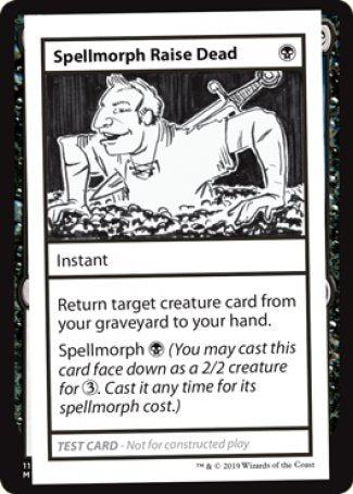 Spellmorph Raise Dead (2021 Edition) [Mystery Booster Playtest Cards] | Pegasus Games WI