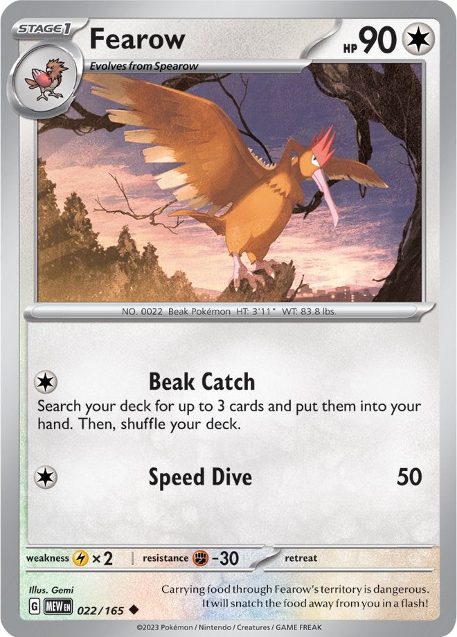 Fearow (022/165) [Scarlet & Violet: 151] | Pegasus Games WI