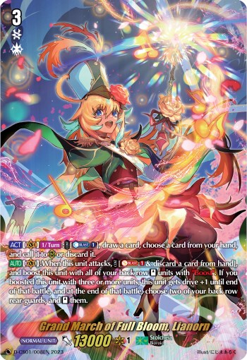 Grand March of Full Bloom, Lianorn (D-CS01/008EN) [Deluxe Collector's Set 01: Vanguard Deluxe] | Pegasus Games WI